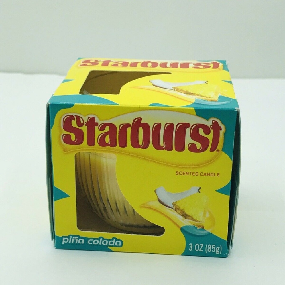 Starburst Scented Candle 3 oz Jar Pina Colada 3”